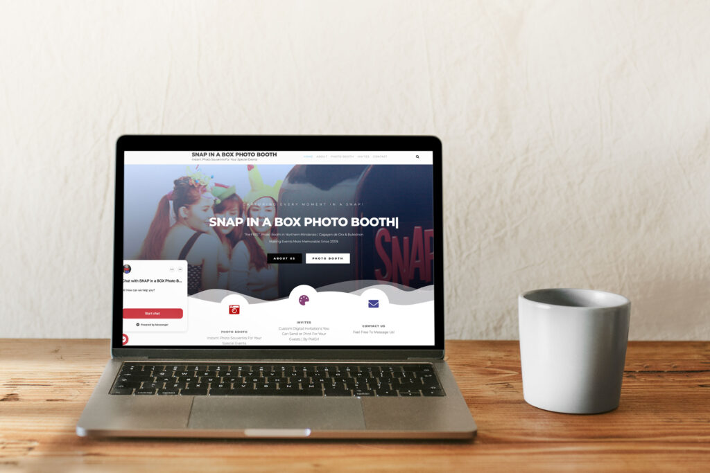 SNAPINABOX, Cagayan de Oro, 2020 | www.snapinabox.com | Website lay-out and design.